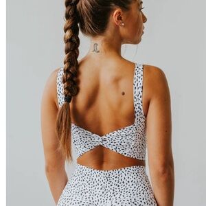 Astoria LUXE IGNITE Sports Crop - White Speckle